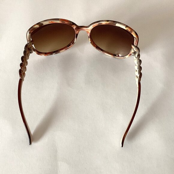 Women's Sunglasses Big Large Oversized Round Lenses Brown Lens Gradient - Picture 3 of 6